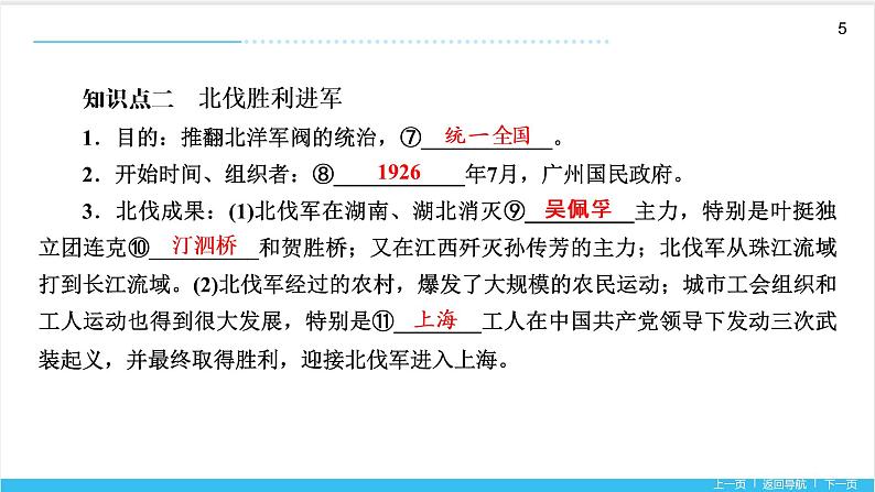 【期末复习课件】部编版历史八年级上册——第五单元：从国共合作到国共对立（知识串讲）05