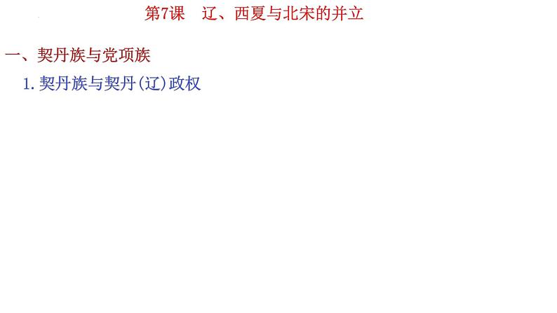 部编版历史七年级下册2.7  辽、西夏与北宋的并立 课件04