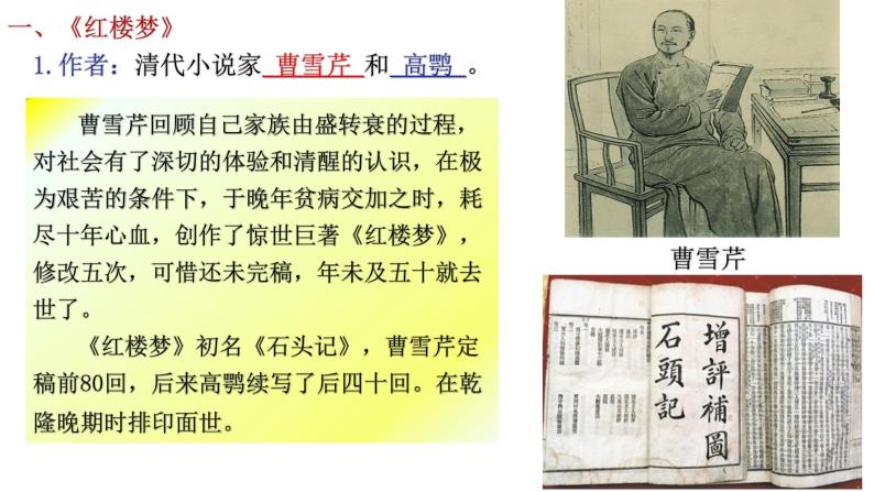 部编版历史七年级下册3.21  清朝前期的文学艺术 课件05