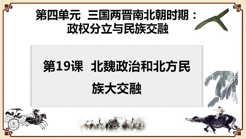 4.19+北魏政治和北方民族大交融++课件+2022-2023学年部编版七年级历史上册第1页