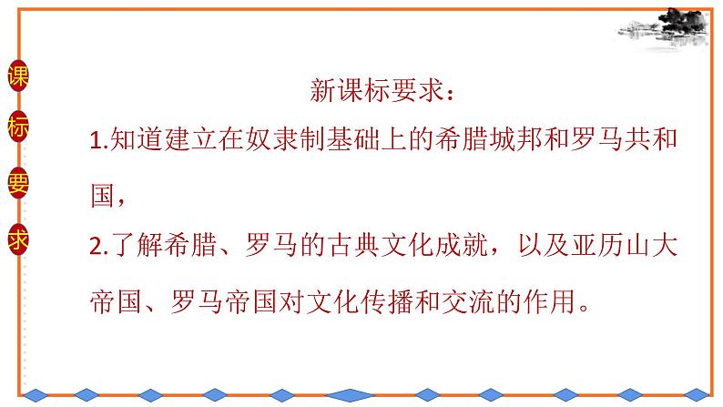 初中历史统编九上第二单元古代欧洲文明复习课件02