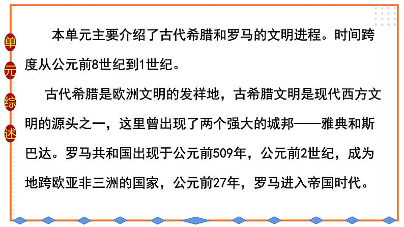 初中历史统编九上第二单元古代欧洲文明复习课件04