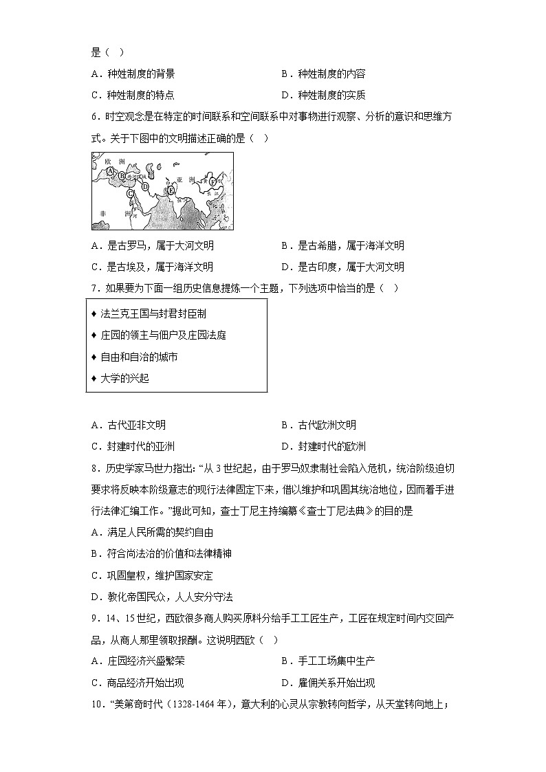 重庆市合川中学2022-2023学年九年级上学期期末线上学情调研历史试题(含答案)02