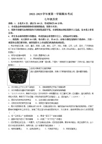 广东省茂名市电白区2022-2023学年七年级上学期期末历史试题(含答案)