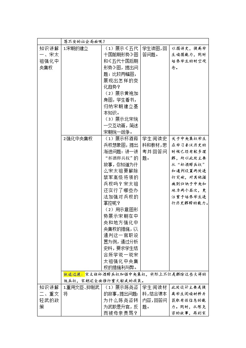 6 北宋的政治 精品教案第2页