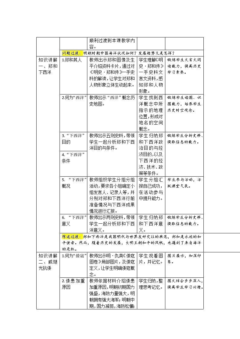 15 明朝的对外关系 精品课件+教案+同步练习02