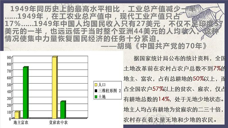 部编版八年级下册历史 第3课 土地改革 课件+教案+练习（内嵌视频）04