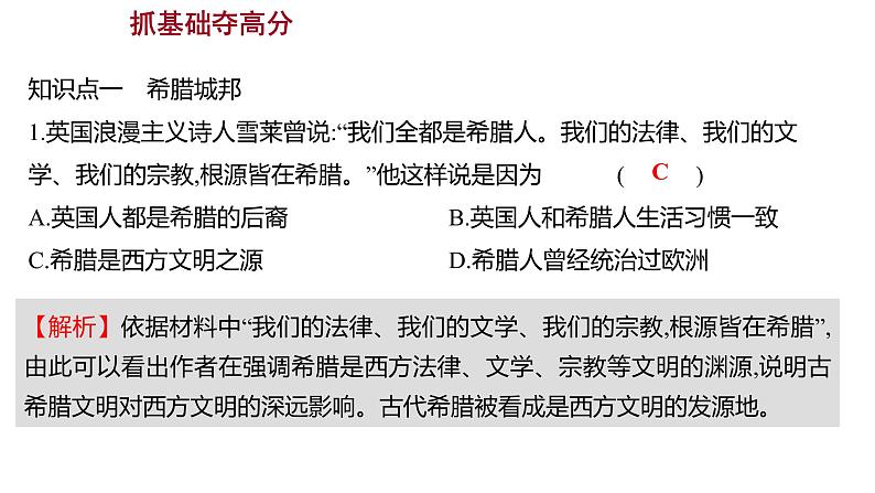 2022-2023 人教版历史 九年级上册 第二单元  第4课希腊城邦和亚历山大帝国 课件第5页