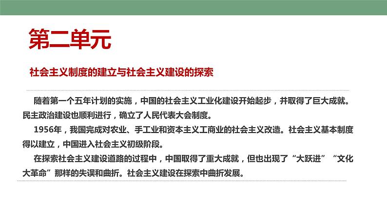 第4课 新中国工业化的起步和人民代表大会制度的确立 教学课件+教案+视频素材02