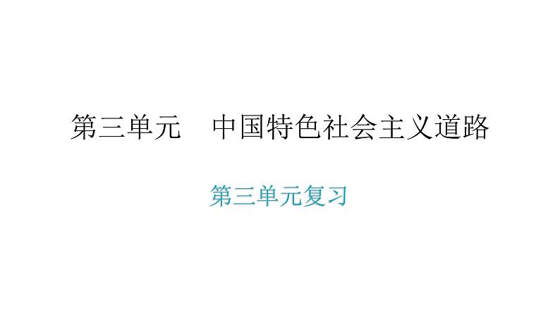 人教版八年级历史下册第三单元复习教学课件01