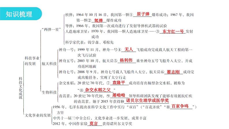 人教版八年级历史下册第六单元第18课科技文化成就教学课件04