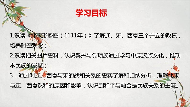 2023年春部编版历史七年级下册 第二单元 第七课 辽、西夏与北宋的并立 课件第2页