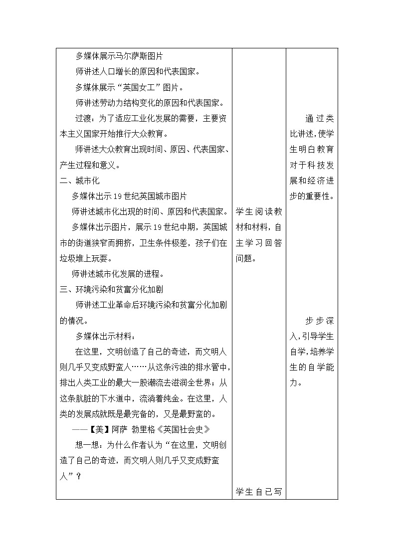 第6课《工业化国家的社会变化》课件PPT（送教案+导学案+练习）03