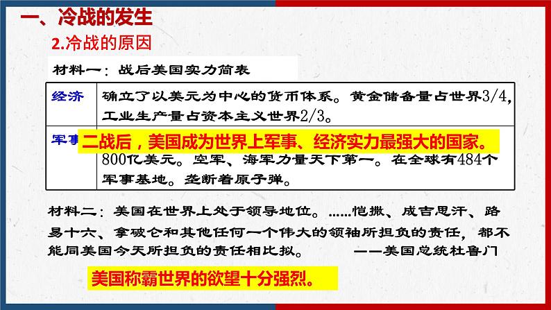 【人教部编版】九下历史  第16课 冷战（课件+培优练习）07