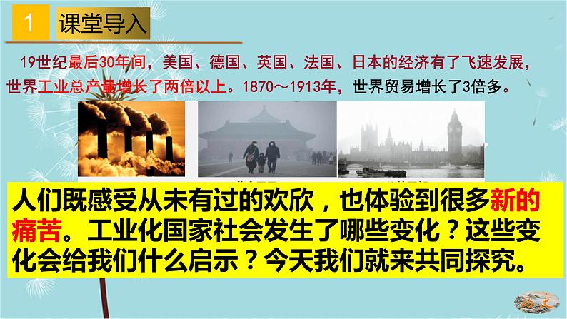 人教部编版历史九年级下册 第二单元 第六课 工业化国家的社会变化 课件03