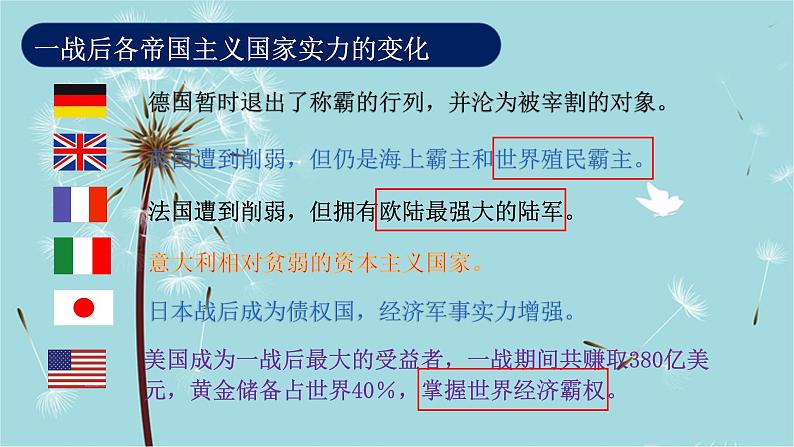 人教部编版历史九年级下册 第三单元 第十课 《凡尔赛条约》和《九国公约》 课件04