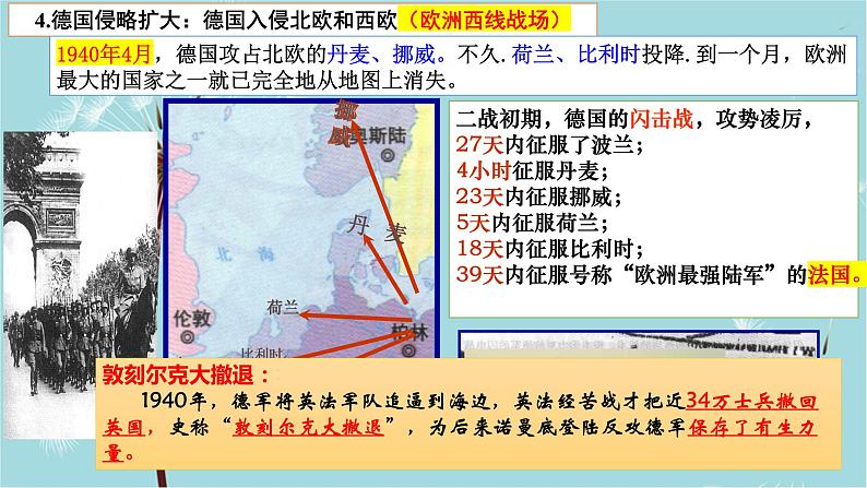 人教部编版历史九年级下册 第四单元 第十五课 第二次世界大战 课件第8页