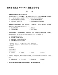 湖南省株洲市茶陵县五校联考2022-2023学年九年级上学期期末历史试题(含答案)