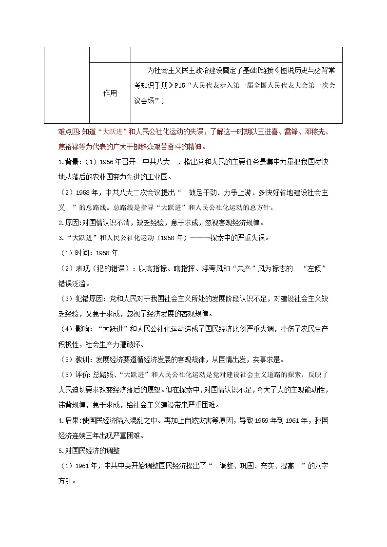 备战2023历史新中考二轮复习重难突破（全国通用）专题17 社会主义制度的建立与社会主义建设的探索（解析版）第3页