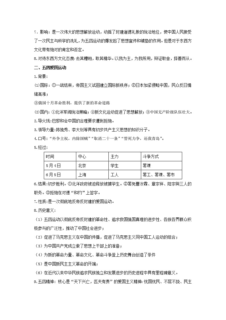 备战2023年历史新中考二轮复习热点透析疑难点拨08中国近代史-新民主主义革命的开始（原卷版）第2页