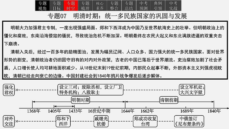 2023年中考历史一轮复习课件07 明清时期：统一多民族国家的巩固与发展05