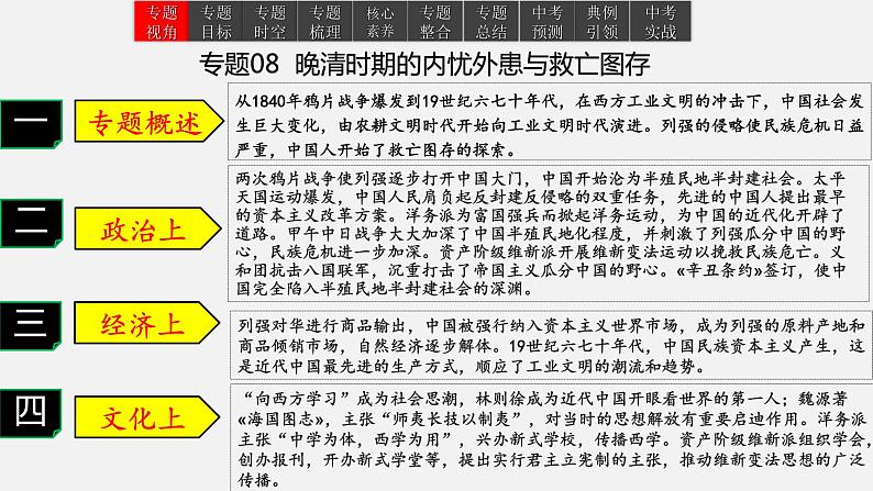 2023年中考历史一轮复习课件08 晚清时期的内忧外患与救亡图存第2页