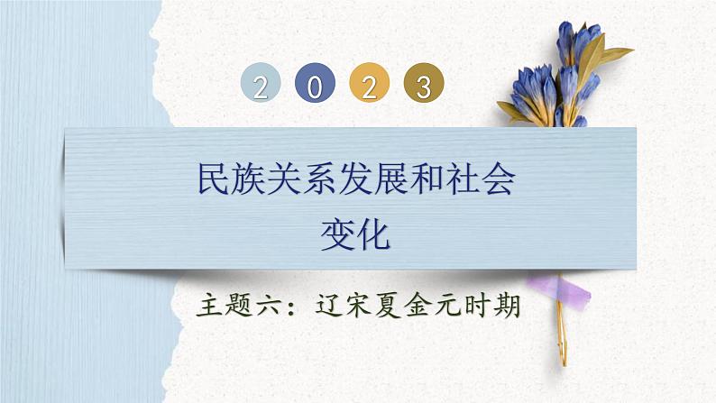 中考历史一轮复习【中国古代史】06 辽宋夏金元时期：民族关系发展和社会变化课件PPT第1页