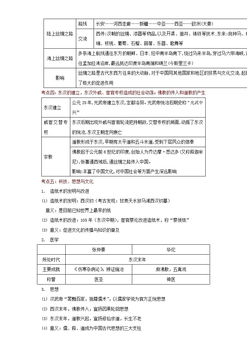 备战2023历史新中考二轮复习考点精讲精练（北京专用）突破02 统一多民族国家的奠基时代 （解析版）第3页