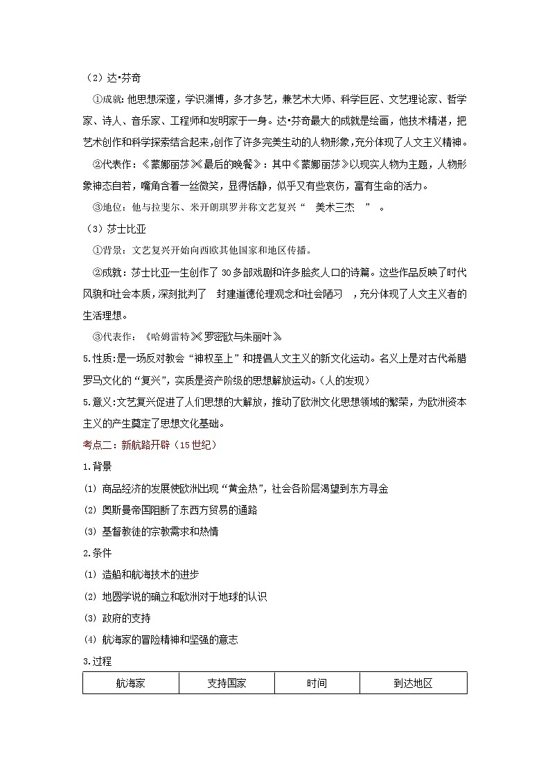 备战2023历史新中考二轮复习考点精讲精练（北京专用）突破12 世界近代史02