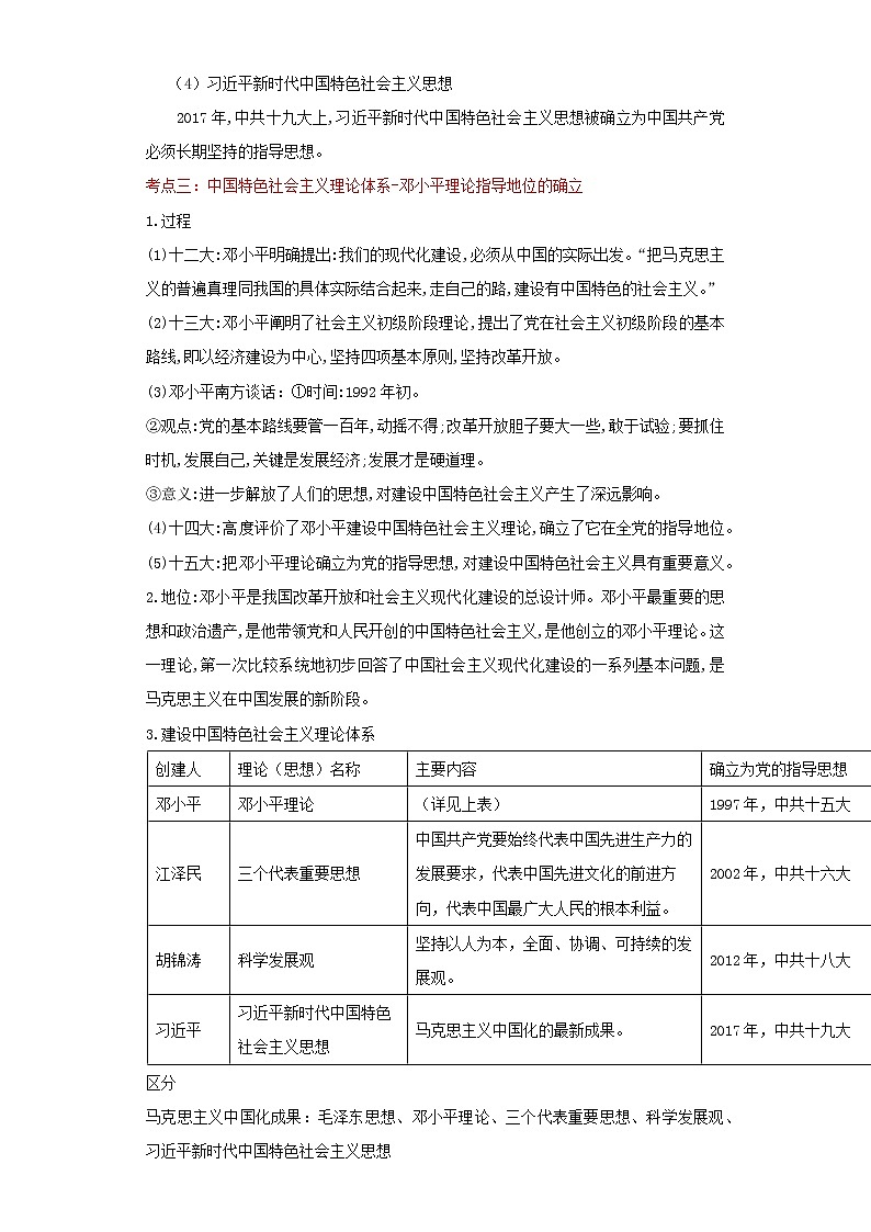 备战2023历史新中考二轮复习考点精讲精练（江苏专用）突破18 中国特色社会主义道路（解析版）第3页