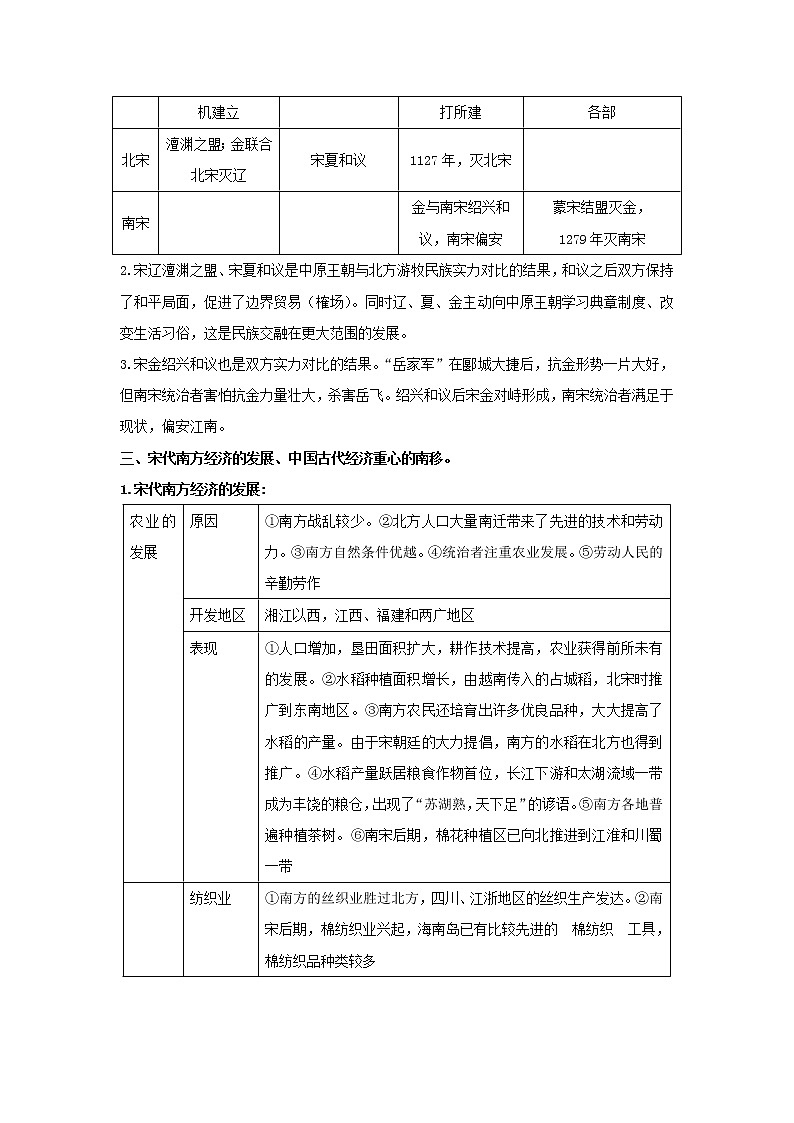  2023 历史新中考二轮复习热点透析 疑难点拨04中国古代史-民族关系发展和社会变化（原卷版）第3页