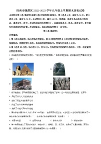 济南市槐荫区2022-2023学年九年级上学期期末历史试卷（含解析）