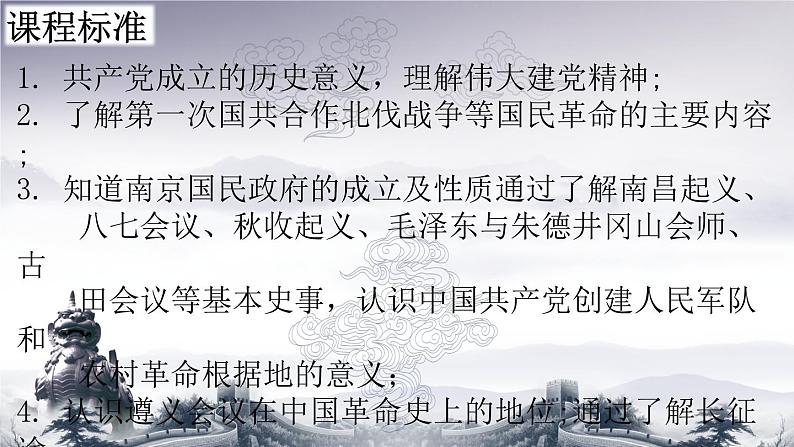 2023年广东省中考一轮复习中国近代史复习五：从国共合作到国共对立课件02