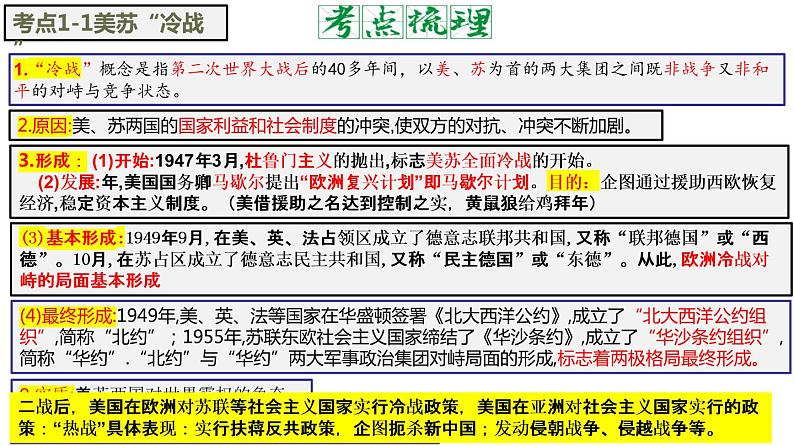 单元复习05二战后的世界变化走向和平发展的世界课件PPT05