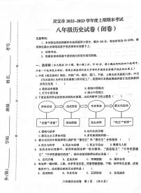 河南省三门峡市灵宝市2022-2023学年八年级上学期期末历史试题