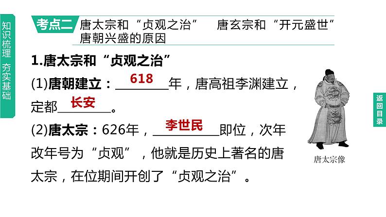 初中历史中考复习 2023年历史中考总复习一轮复习课件：主题05　隋唐时期：繁荣与开放的时代第7页