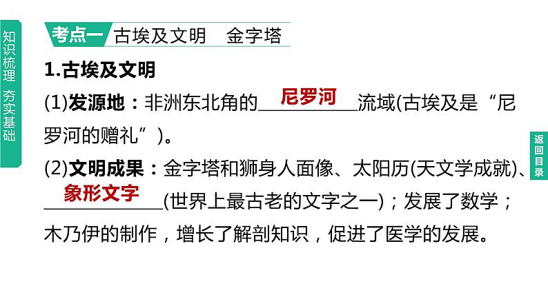 初中历史中考复习 2023年历史中考总复习一轮复习课件：主题22　古代亚非欧文明05