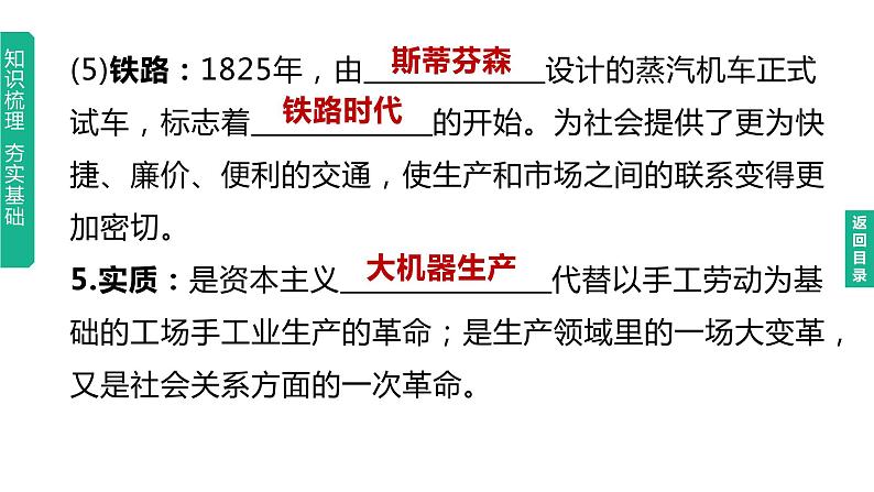 初中历史中考复习 2023年历史中考总复习一轮复习课件：主题26　工业革命和国际共产主义运动的兴起第6页