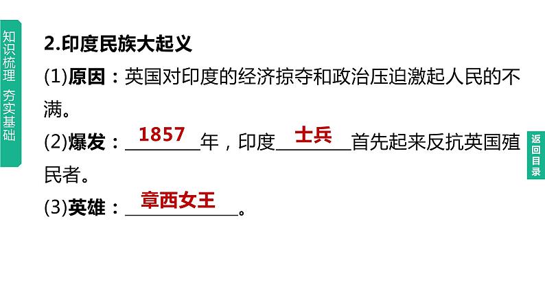 初中历史中考复习 2023年历史中考总复习一轮复习课件：主题27　殖民地人民的反抗与资本主义制度的扩展05