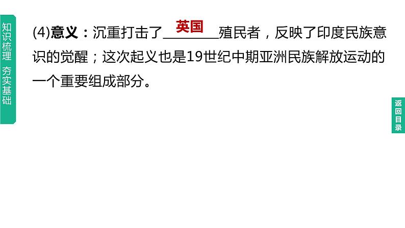 初中历史中考复习 2023年历史中考总复习一轮复习课件：主题27　殖民地人民的反抗与资本主义制度的扩展06