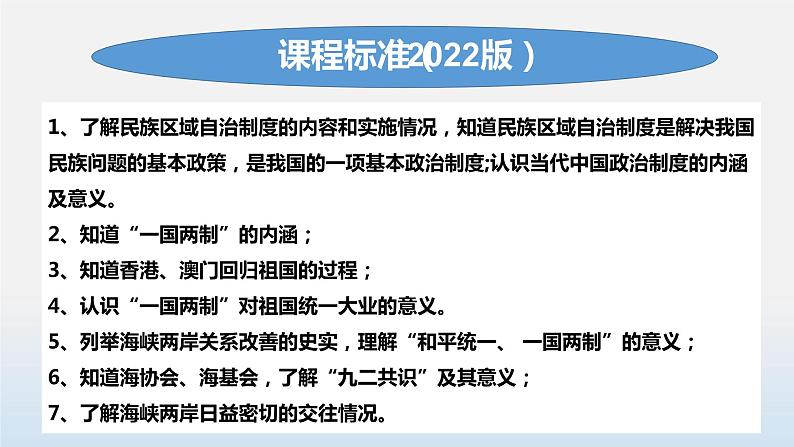 专题04 民族团结与祖国统一-中考历史第一轮复习夯实基础靶向示范课件（部编版）02