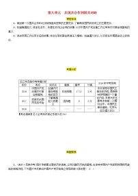 初中历史中考复习 中考历史总复习第一编教材过关模块2中国近代史第9单元从国共合作到国共对峙试题