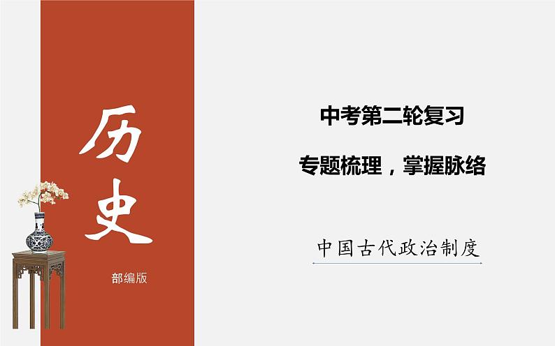 初中历史中考复习 专题01 中国古代政治制度史-2020年中考历史二轮复习考点讲练课件（部编版）01