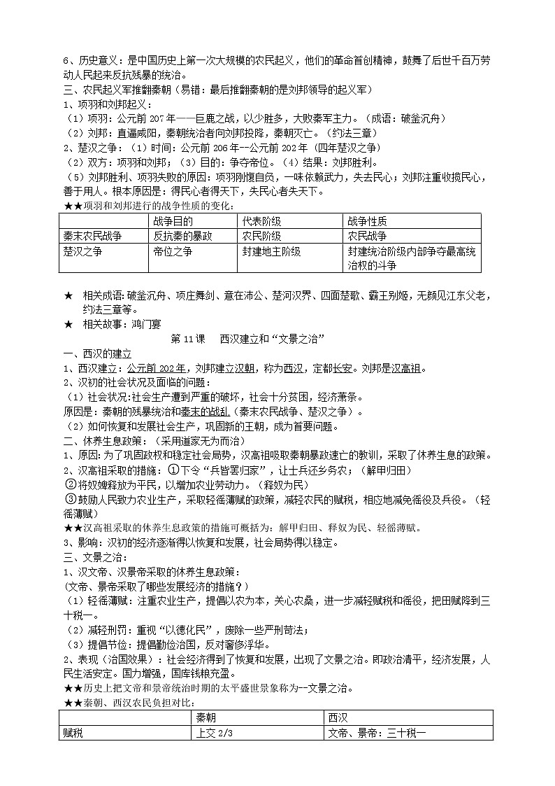 七上第三单元秦汉时期：统一多民族国家的建立和巩固B卷———知识点精讲+2022真题练习（教师版）第3页