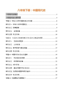 初中历史中考复习 专题04 中国现代史（八年级下册）-【口袋书】2022年中考历史必背知识手册