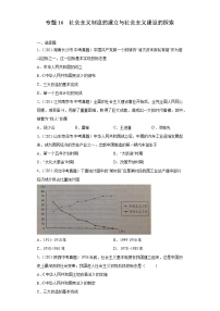 初中历史中考复习 专题16  社会主义制度的建立与社会主义建设的探索（第01期）（原卷版）