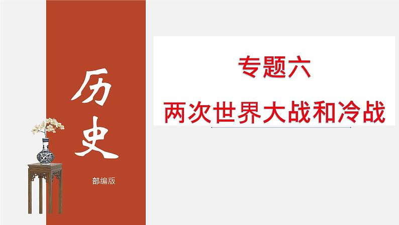 初中历史中考复习 专题06 两次世界大战和冷战-2020年中考历史二轮专题复习课件（部编版）01