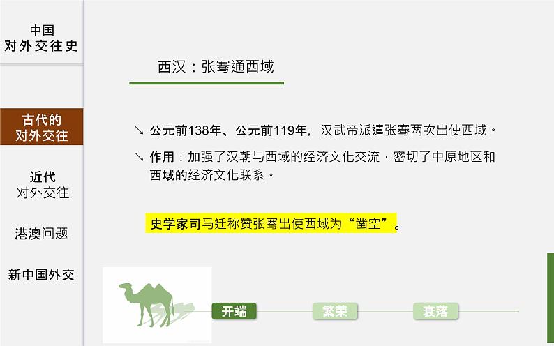 初中历史中考复习 专题03 中国的对外交往-2020年中考历史二轮复习考点讲练课件（部编版）05