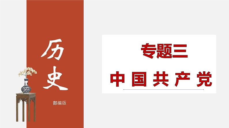 初中历史中考复习 专题03 中国共产党-2020年中考历史二轮专题复习课件（部编版）01