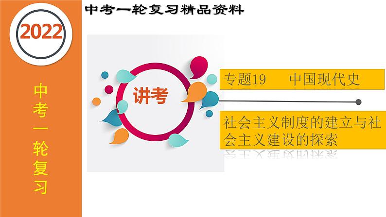 初中历史中考复习 专题19 社会主义制度的建立与社会主义建设的探索（课件）-【中考培优】2022年中考历史一轮复习精品课件+专项训练（部编版）01